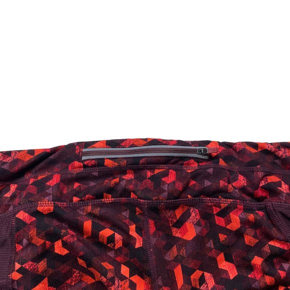 Athleta Be Free Triangular Legging Yoga Pants Womens Size Large Maroon Stretch - Picture 5 of 10